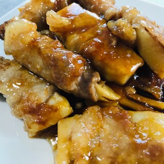 簡単！たけのこの豚肉巻き照焼き風♫